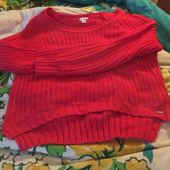 Pink knit sweater
