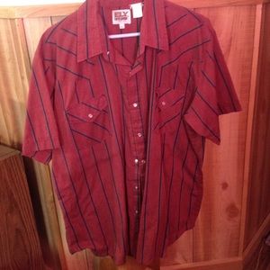 Sly Cattleman pearl snap men's XL