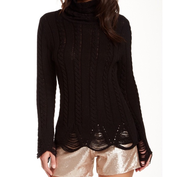 Sunaj distressed Turtleneck sweater. - Picture 3 of 4