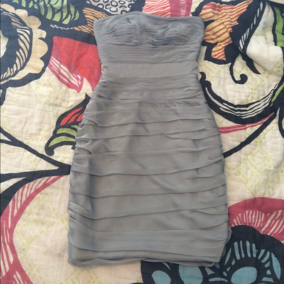Grey cocktail dress • Monique Lhuillier