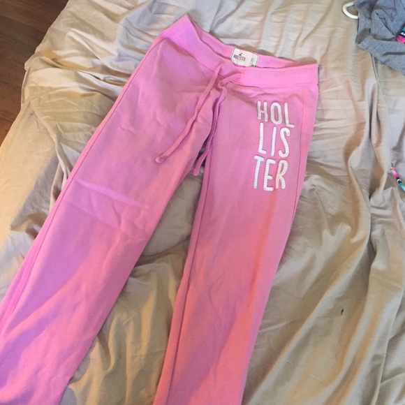 Pink hollister skinny sweats