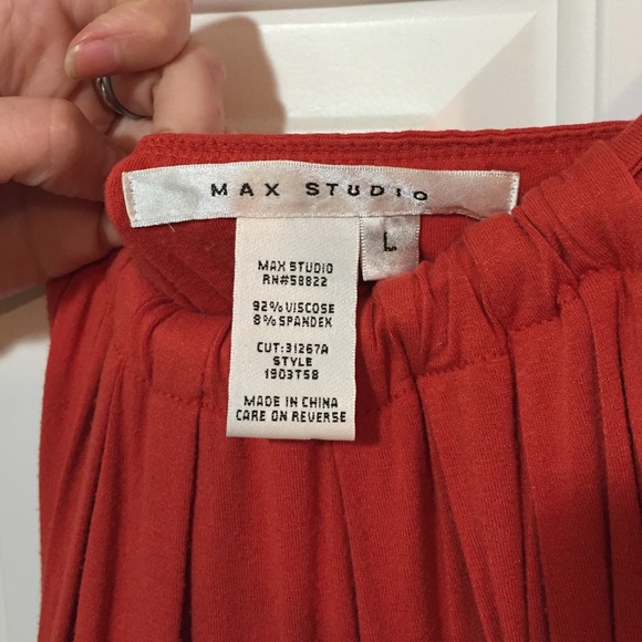 Max Studio Orange Maxi - Picture 4 of 4