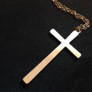 Large cross necklace