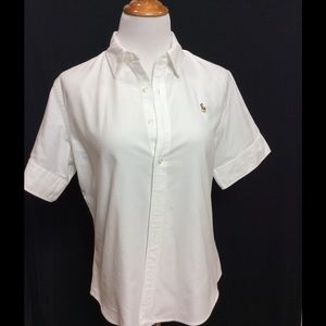 Ralph Lauren 100%Cotton Button Down Blouse