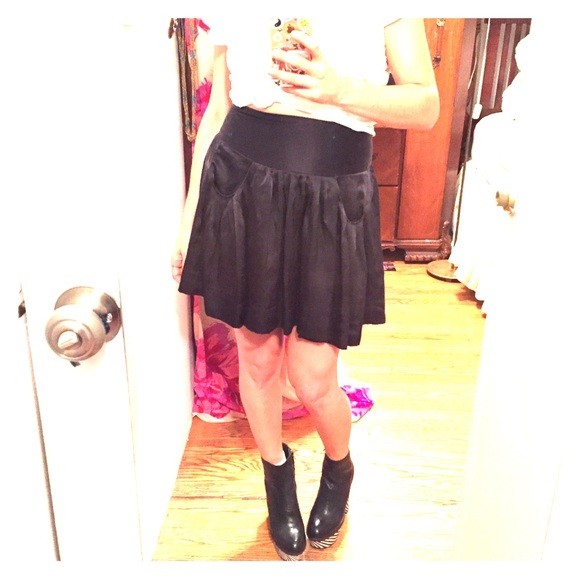 100% Silk circle skirt with pockets