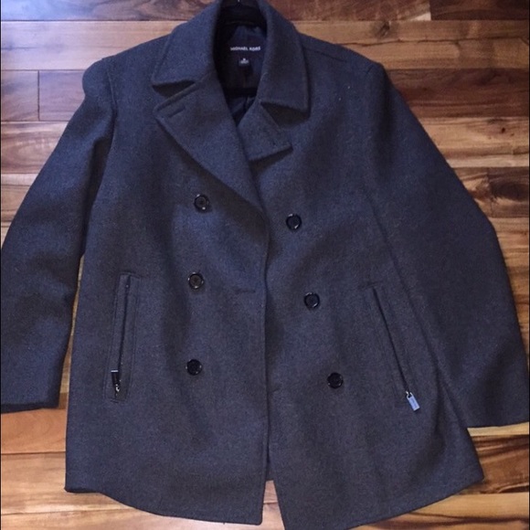 Michael Kors Grey PeaCoat - Picture 1 of 3