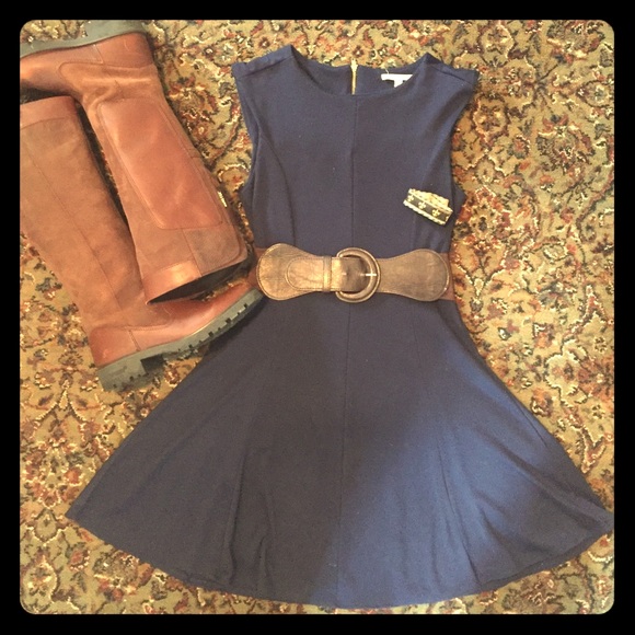 Blue flare dress