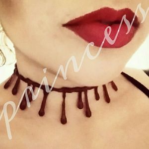 Halloween Blood Choker Necklace