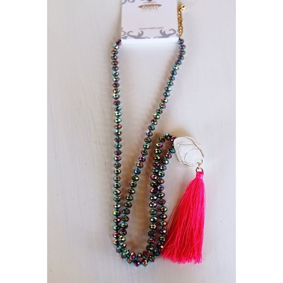 Bohemian tassel necklace