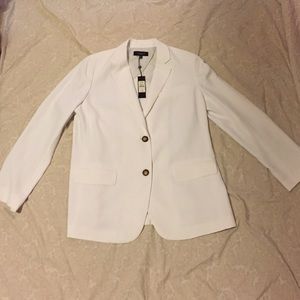 Talbots white blazer