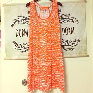 Orange Ruffle Dress