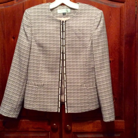NWOT!!! TAHARI TEXTURED BLAZER/JACKET PINK & BLACK