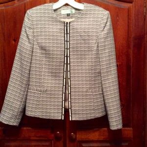NWOT!!! TAHARI TEXTURED BLAZER/JACKET PINK & BLACK