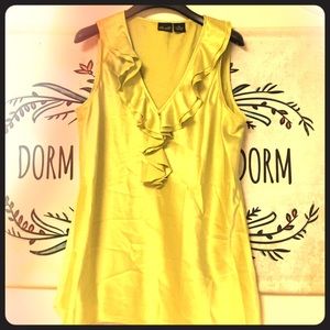 Lime Green Ruffled shirt