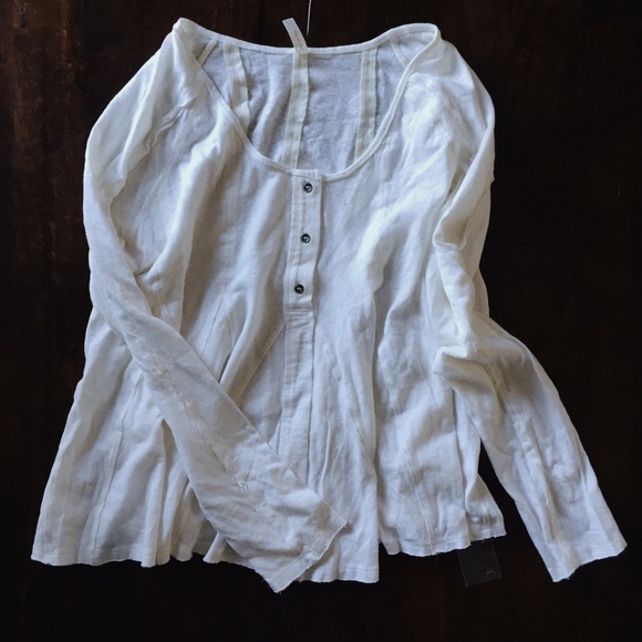 Free People Tops - Free People Ivory Trapeze Top