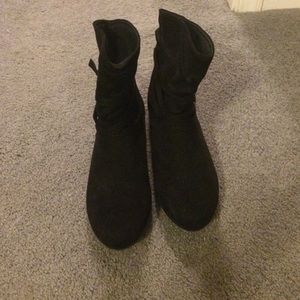 Black ankle boots