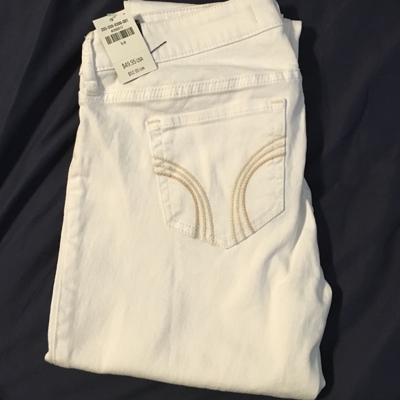 NWT Hollister White Skinny Jeans