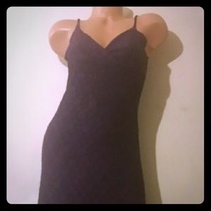 Dark Purple Knee Length Spag. Strap Dress 11/13