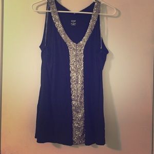 😍Black & grey sequined dress top 😍