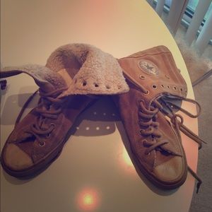 Winter converse high - tan