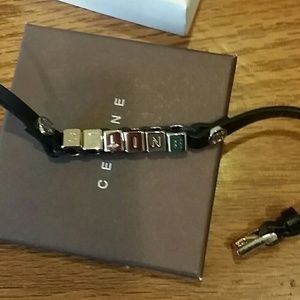 FINAL REDUCTION  Celine leather wrap bracelet