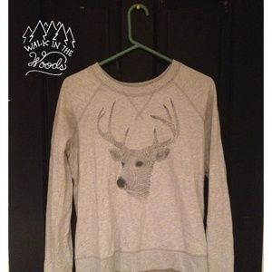 Gray Deer Pullover