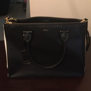 Lauren Ralph Lauren Newburyport Double Zip Handbag