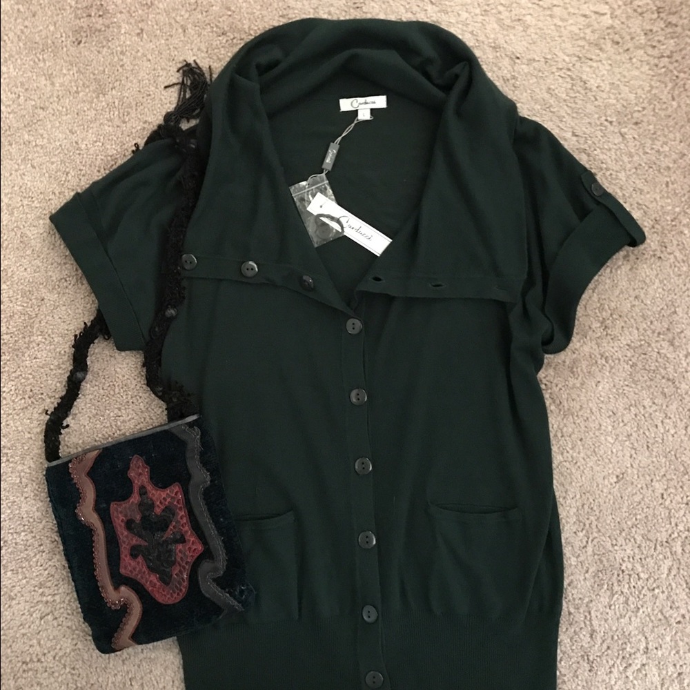 🌲DEEP GREEN TOP, LIGHT SWEATER
