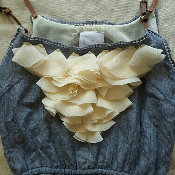 🚫SOLD🚫 🎀2 for 10 Sale 🎀 Flirty chambray dress - Picture 2 of 4