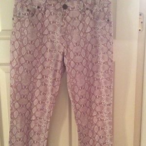 Gianni Bini snake print Jean