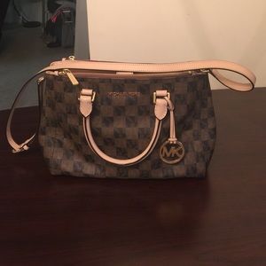Michael Kors Double Zipper Crossbody Handbag