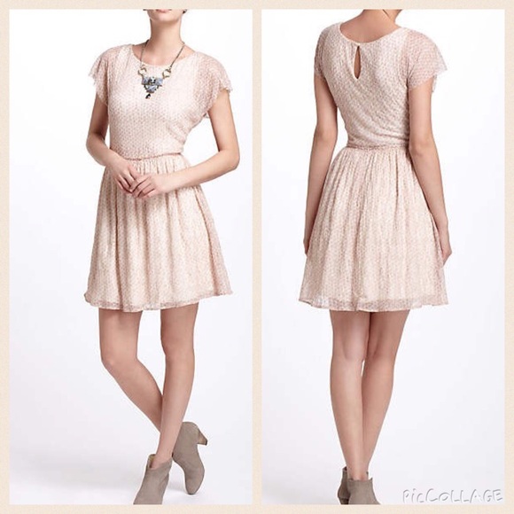Anthropologie  Frothed Dots Dress. Small,