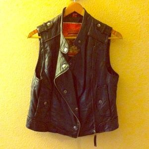 Moto Vest Faux Leather