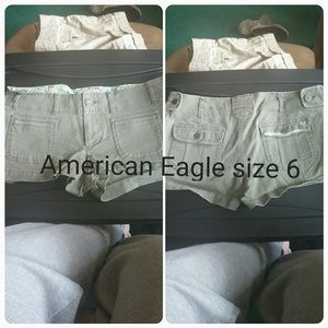 Green American Eagle Shorts