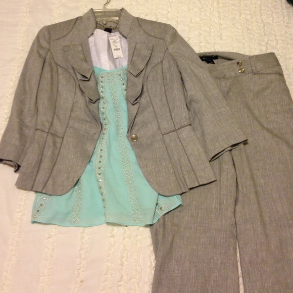 Light Grey Linen Suit