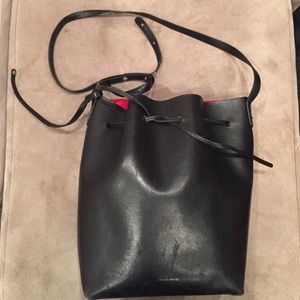 Mansur Gavriel  black bucket bag