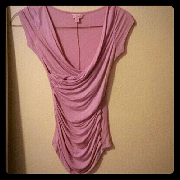 Purple dressy top