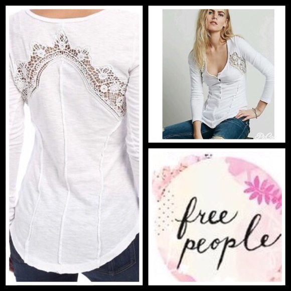 Free People Henley Eyelet Top keepsake