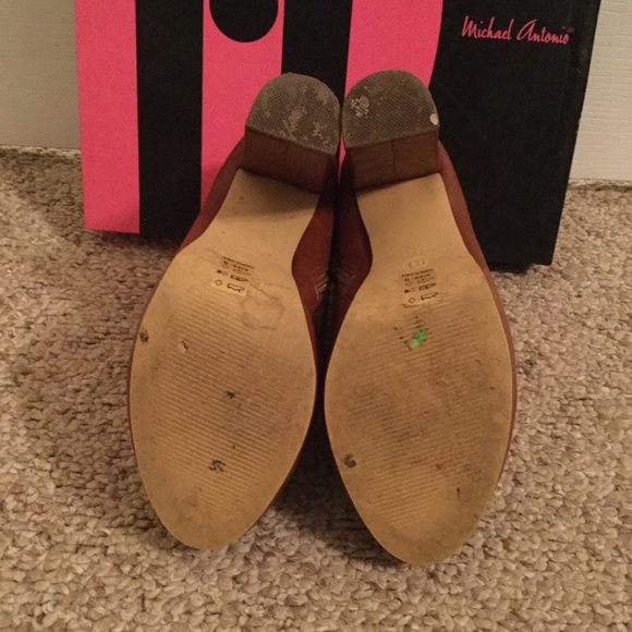 Michael Antonio Shoes - ๐๐Michael Antonio Mallory Booties In Cognac๐๐ Michael Antonio Shoes - ๐๐Michael Antonio Mallory Booties In Cognac๐๐