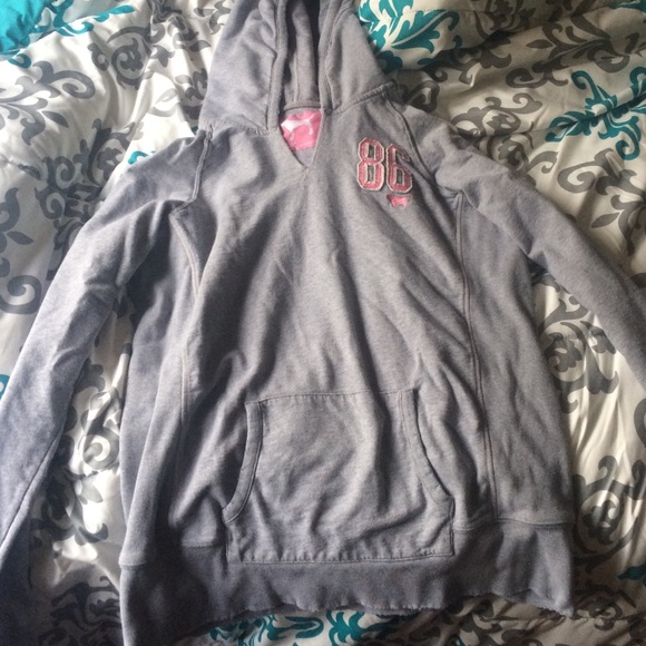 Pink pull over hoodie