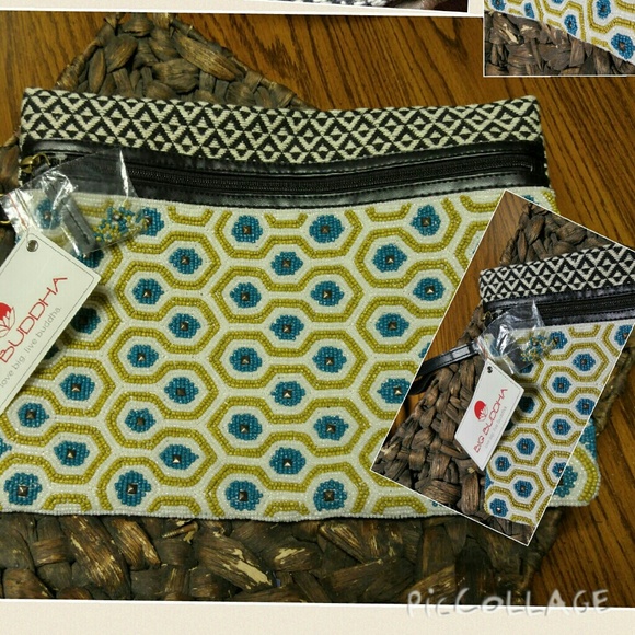 Big Buddah beaded clutch.....nwt