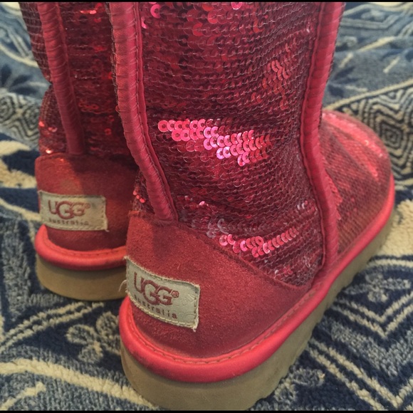 Red Sequin Uggs