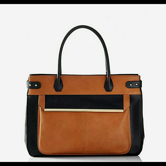 Express Handbags - FLASH SALE☆Host Pick☆Express Cognac and Black tote