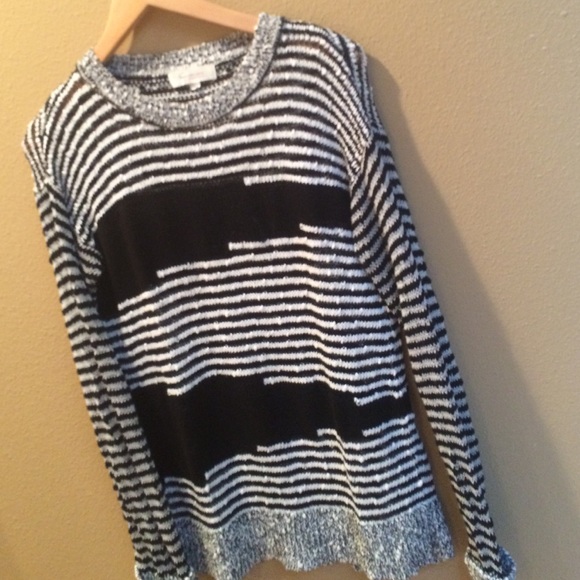 Longer cut knit sweater
