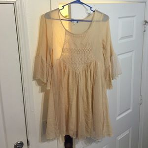 Tan gypsy dress