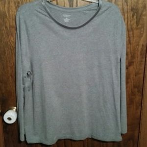 Suprema/Catherine's Gray Long Sleeve Top