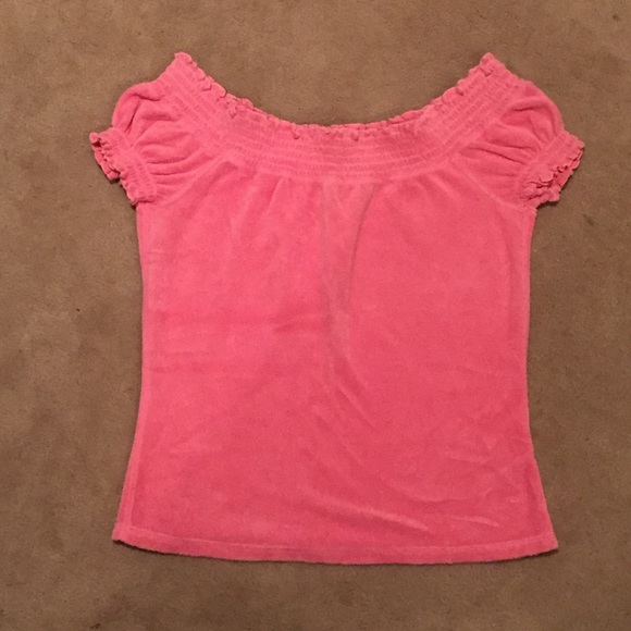 Juicy Couture pink french terry top - size small