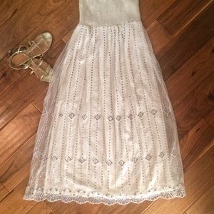 24 hour sale! Free PEOPLE Sequin Maxi Skirt