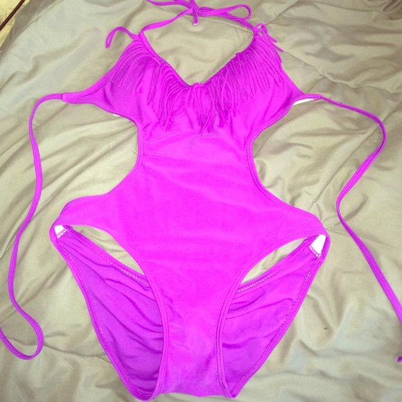 Purple swim suit - Picture 1 of 2
