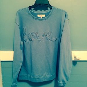 Loft light blue sweatshirt